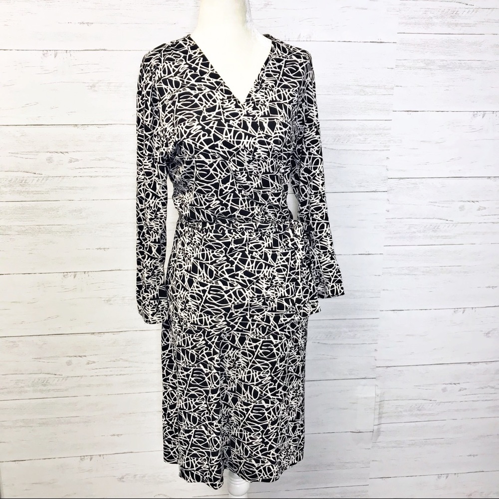 Diane Von Furstenberg Silk Wrap Top Skirt Set